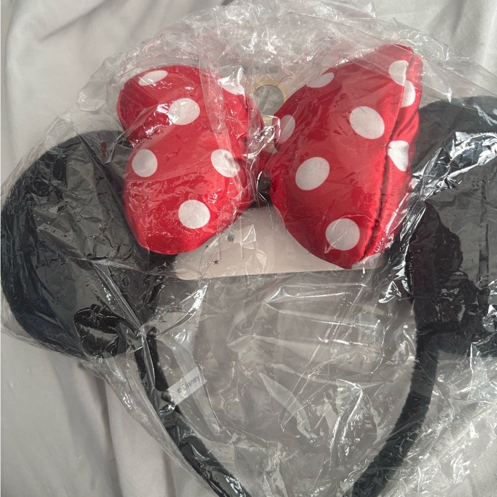 Red and Black Polka Dot Minnie ears